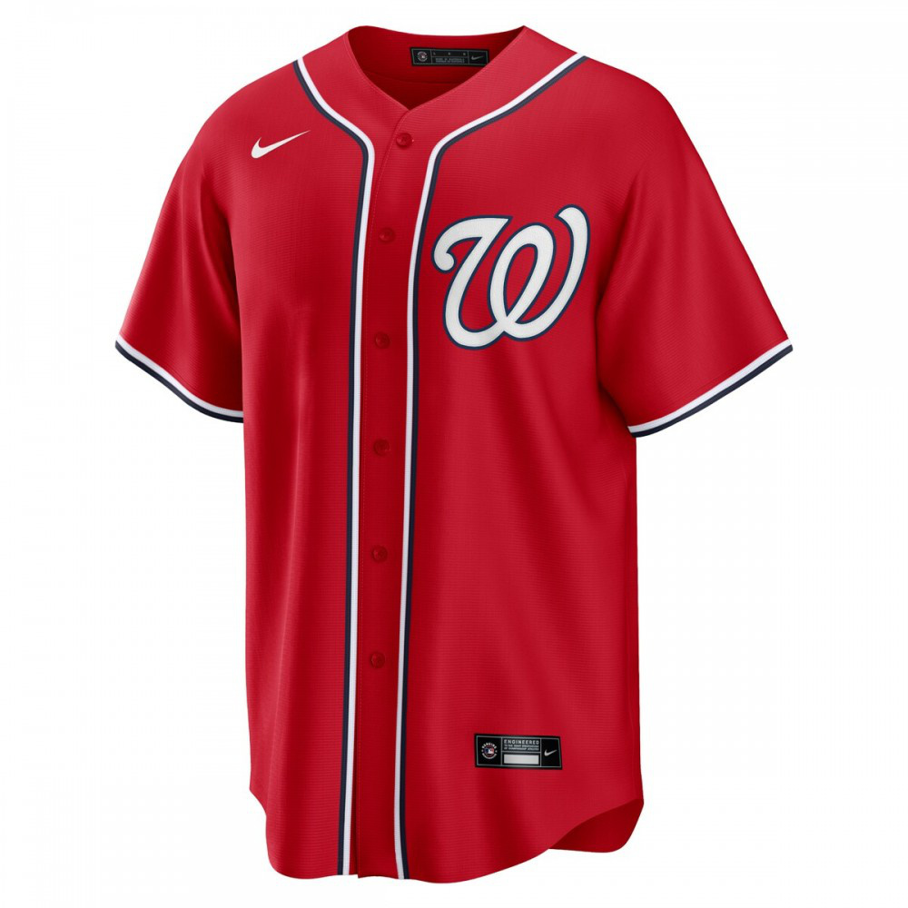 Carter Kieboom Washington Nationals Alternate Replica Player Name Jersey - Red-Pro Kit Vault | Brand New 26/27 Sports Jerseys